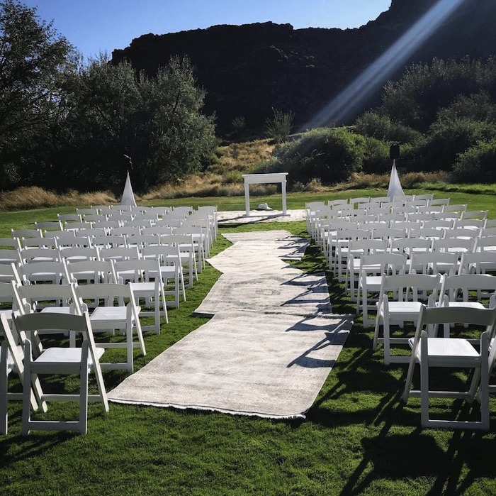 Chairs and archway, wedding decorations for rent in Twin Falls, ID from Party Center Rentals